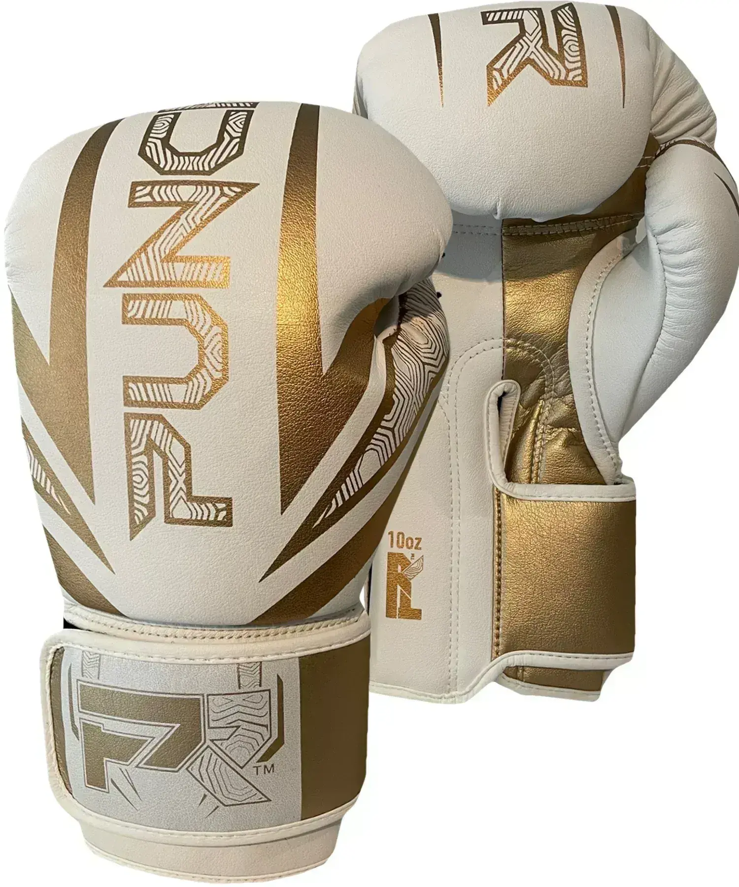 PunchR Electric (Kick)Bokshandschoenen Wit Goud Microfiber