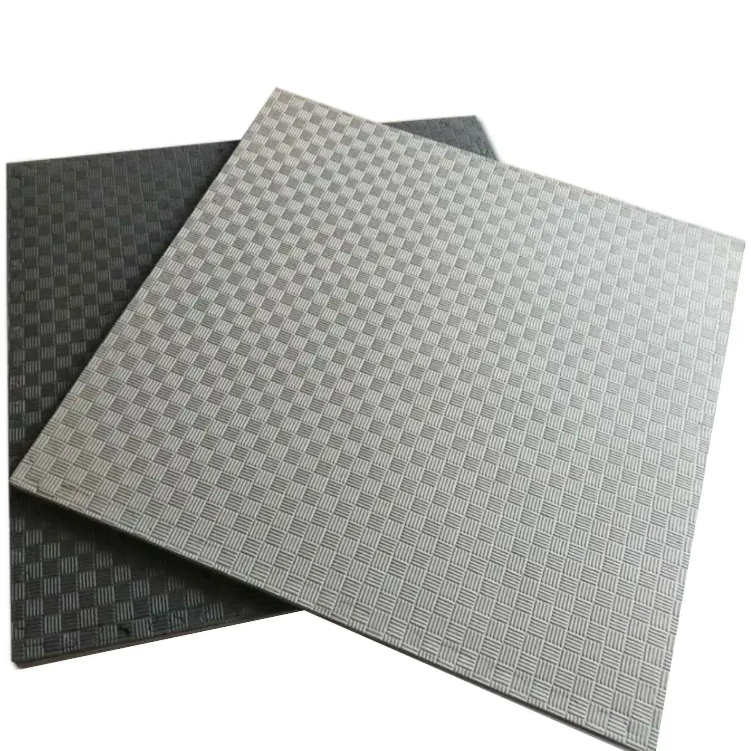 Vechtsport Puzzelmat 100 x 100 cm 4 cm Zwart Grijs 5 Lijnen Patroon