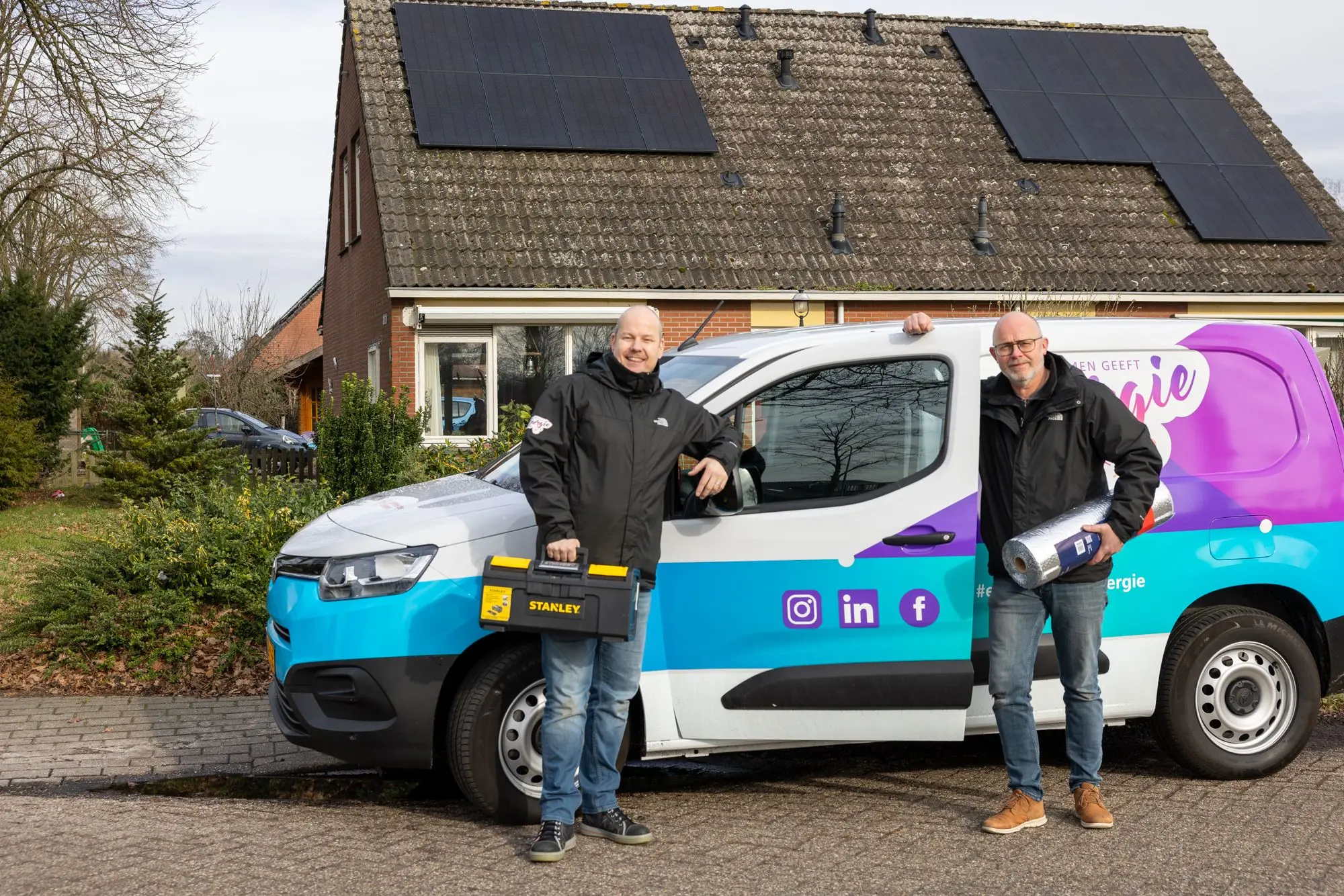 Fixteam voor de bedrijfsbus.